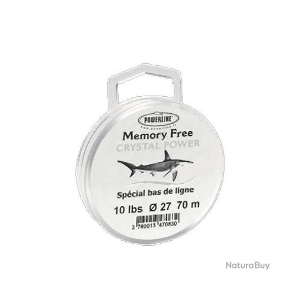 Nylon Memoryfree Cristal 70m Powerline 0.25mm / 8lbs