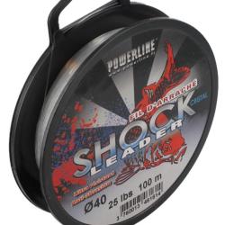 T&ecirc;te de ligne carpe Shock Leader Cristal Powerline 0.60mm / 40lbs