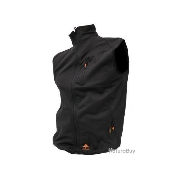 ALPENHEAT gilet chauffant FIRE SOFTSHELL noir