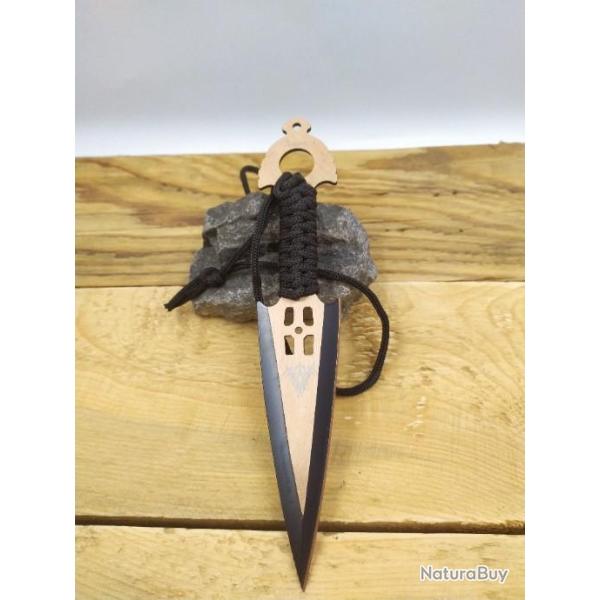 Set de 3 couteaux  lancer  orange lame 21.50 cm 3241107n