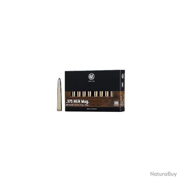 Munitions RWS calibre 375 H&H Mag Uni Classic 300gr - 19.5g x20