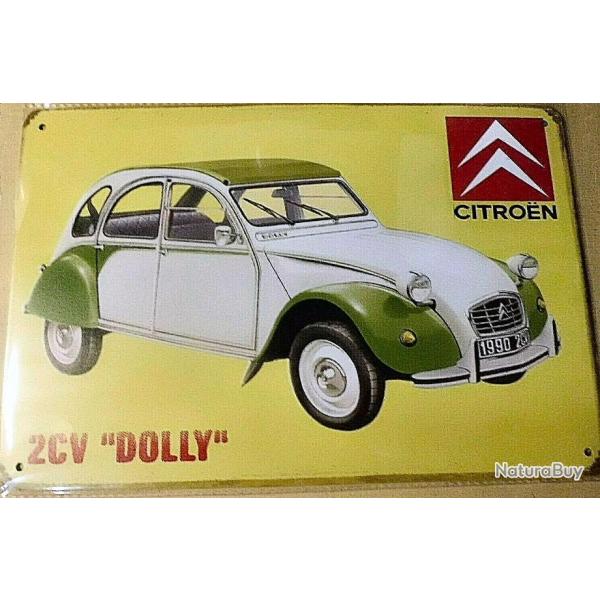 PLAQUE PUBLICITAIRE CITROEN 2CV "DOLLY" DEUDEUCHE