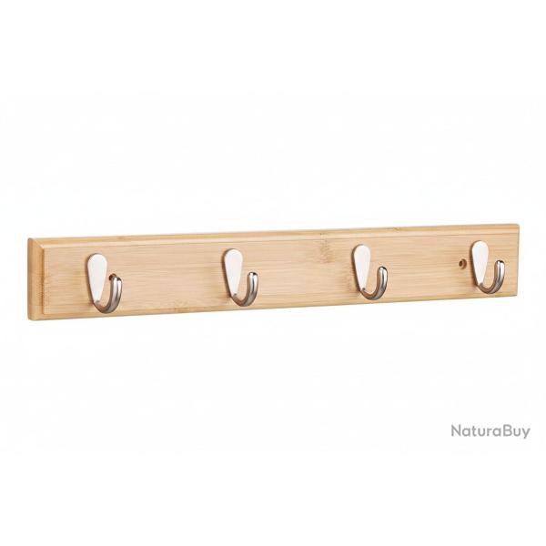 Porte-manteaux pat�res mural bambou 4 crochets 13_0002204
