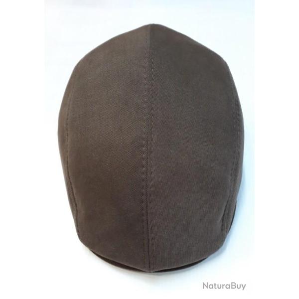 CASQUETTE PLATE "MARONE" EN COTON T56