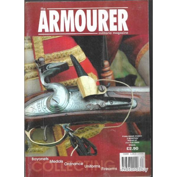 the armourer militaria magazine 67, vareuse germaniqu m 44 , battle dress post war, artillerie , bai