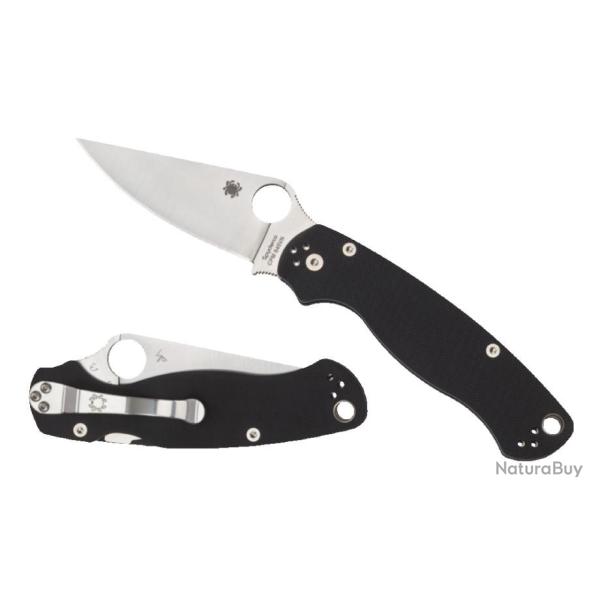 Couteau Spyderco Paramilitary 2 Lame Acier CPM-S45VN Manche G10 Compression Lock USA SC81GP2