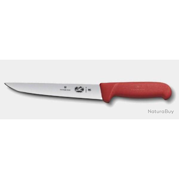 5.5501.20 Couteau � saigner Victorinox manche rouge 20 cm