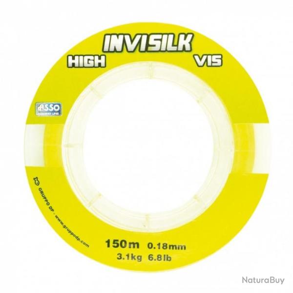 FIL INVISILK FLUO JAUNE 150M 0.14mm