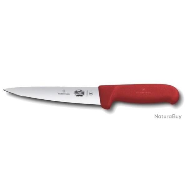 5.5601.16 Couteau � saigner 16 cm Victorinox manche rouge