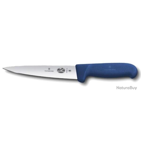 5.5602.14 Couteau � saigner 14 cm Victorinox manche bleu