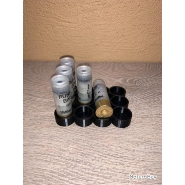 Plateau / support de rechargement noir pour calibre 12, 16, 20, slug etc...