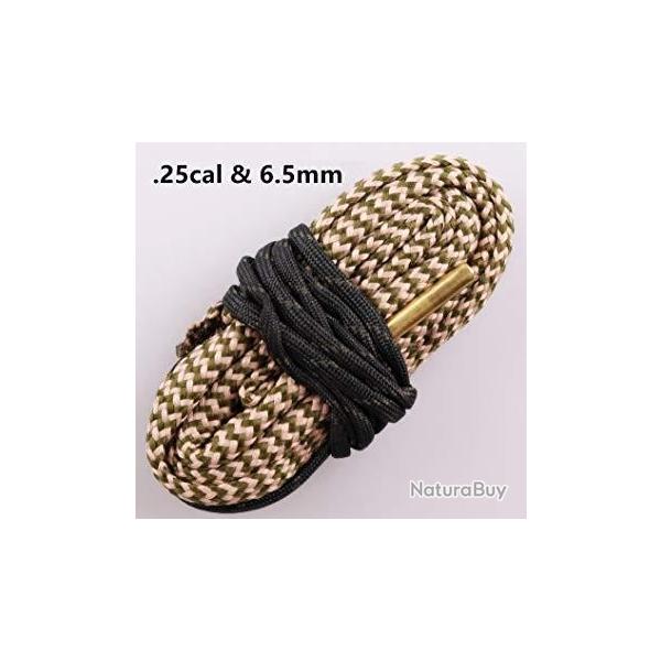 cordon de nettoyage pour tous calibres 6,5 mm (264, 268 , 6,5X55, 6,5X57, 6,5X68,   ..)