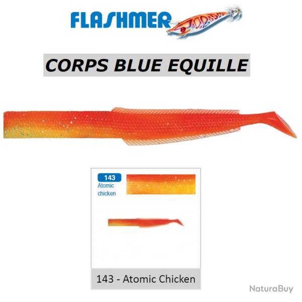 3 corps BLUE EQUILLE FLASHMER Atomic Chicken (143)