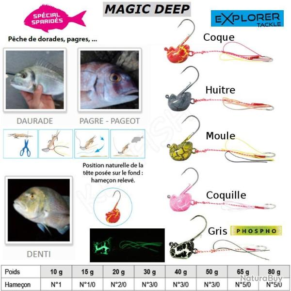 TENYA EXPLORER DEEP EXPLORER TACKLE 80 g Saint-Jacques