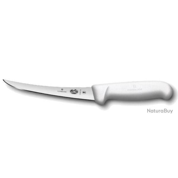 Couteau � d�sosser � dos renvers� 15 cm Victorinox manche blanc