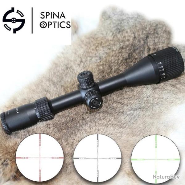SPINA OPTICS 4-12X44 rglable Mil Dot rouge vert rticule optique tactique LIVRAISON GRATUITE