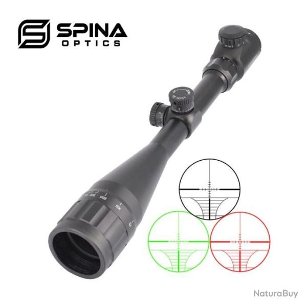 SPINA OPTICS 6-24x50 AOE lunette de vise rouge vert clair fusil port arbalte LIVRAISON GRATUITE