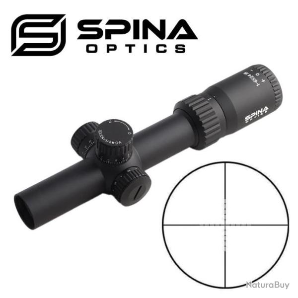 SPINA OPTICS BM 1-6X24 IR lunette de chasse compacte mil dot rticule llluminate LIVRAISON GRATUITE