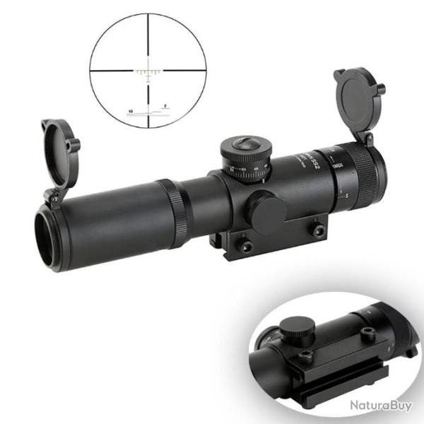SPINA OPTICS EB KS 4x21 RO compacte fusil de chasse porte tactique vue verre  LIVRAISON GRATUITE
