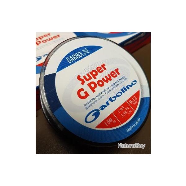 FIL GARBOLINE SUPER G POWER 150M 0.116mm - 1.24kg