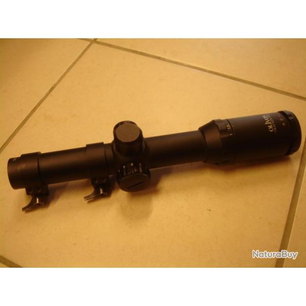 vends lunette de battue OLIVON 1-4x24 IR avec colliers amovible WARNE