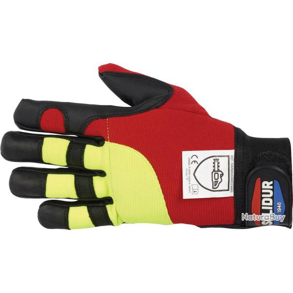 Gants pour tron�onneuse anti-coupures 2 mains Solidur GA04 12