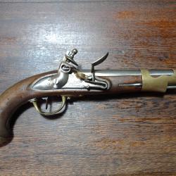 Pistolet de cavalerie ou d'arçon à silex - modèle an 9 ou an IX - Saint Eteinne - TBE