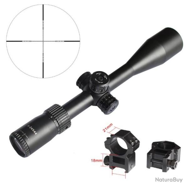 SPINA optics chasse 6-24x44 s.f lunette de vise serrure optique vue HD porte LIVRAISON GRATUITE