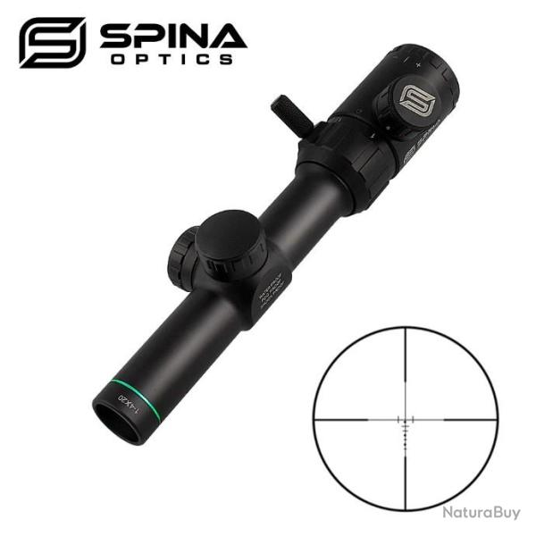 SPINA OPTICS 1-4x20 rouge vert clair tlmtre Mil Dot rticule LIVRAISON GRATUITE