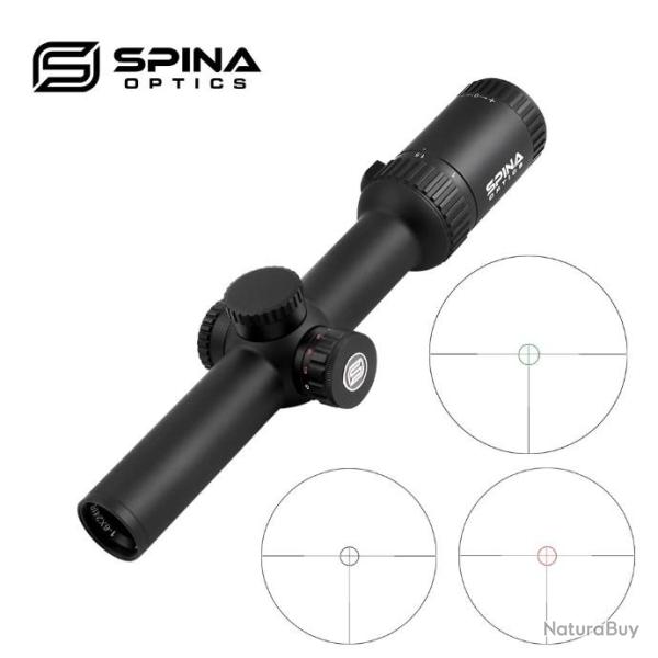 SPINA OPTICS 1-6x24 IRvues verre grav rticule rouge vert illumin tactique LIVRAISON GRATUITE