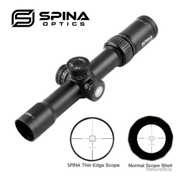 SPINA OPTICS Lunette de vise 1-6X28 lunettes optiques verre grav rticule LIVRAISON GRATUITE