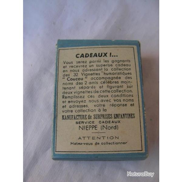 WW2 FRANCE FAUX PAQUET DE TABAC FRANCAIS POUR ENFANTS SATYRIQUE ANTI ALLEMANDE " SURPRISE " 9