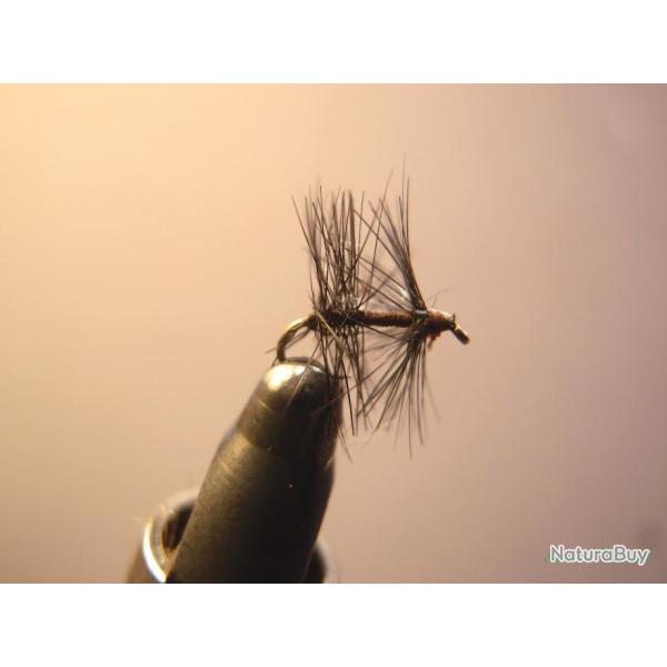 double collerette grise -  mouches de p�che artisanales