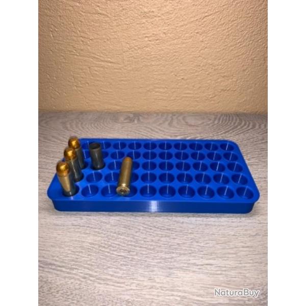 Plateau de rechargement bleu optimis� pour gros calibre 50 AE, 500 Smith & Wesson magnum etc....