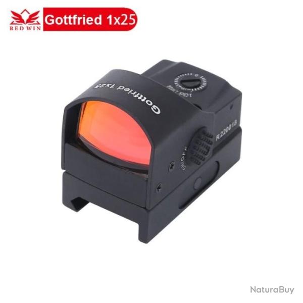 Red Win optics IPX6 1x25 4MOA point rouge m�canique ajuster 60 minutes LIVRAISON GRATUITE