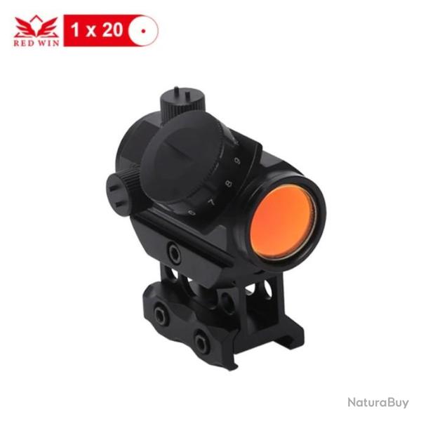 RED WIN OPTICS 1 MOA capuchon ajuster 11 niveaux rouge Illumination LIVRAISON GRATUITE