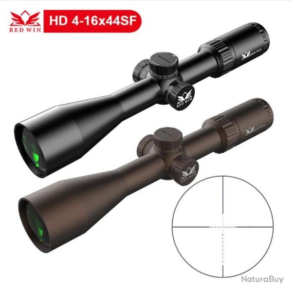 RED WIN OPTICS  4-16x44 SF porte fusil de chasse porte 30mm 1/10Mil tourelle  LIVRAISON GRATUITE