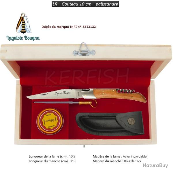 Coffret Couteau �5578 Pliant Bois Teck Laguiole BOUGNA