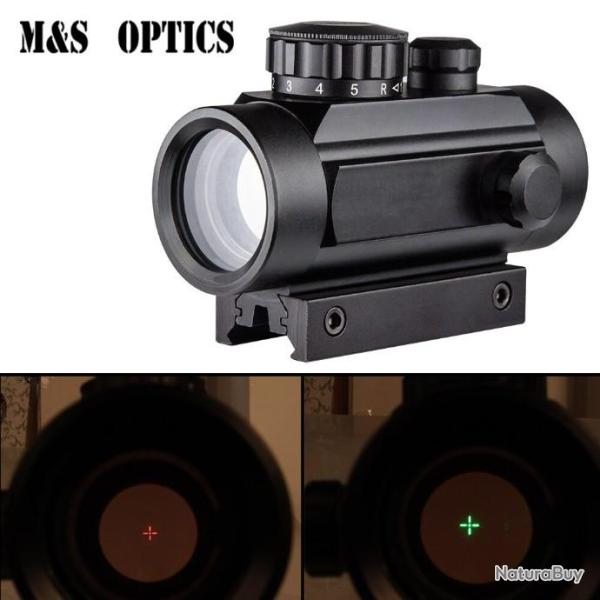 M & S optics point rouge vue 1x35 collimateur Reflex port�e de vis�e ajustement LIVRAISON GRATUITE