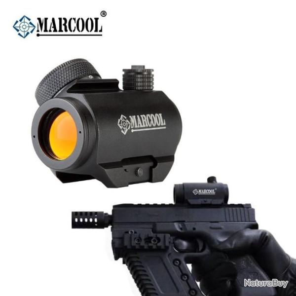 MARCOOL HD Micro 1x20 point rouge port�e de vis�e compacte 8 niveaux collimateur LIVRAISON GRATUITE