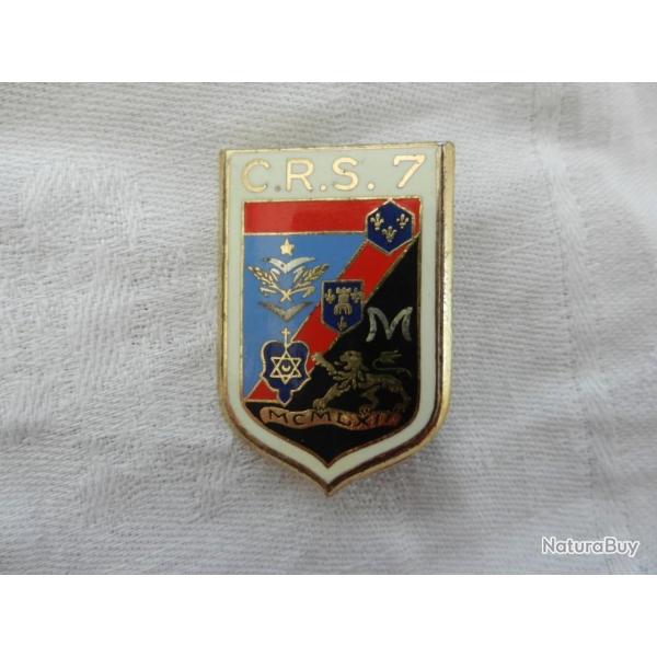 insigne CRS n�7 Police Nationale