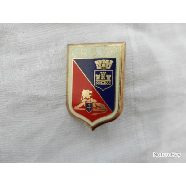insigne CRS n�36 Police Nationale
