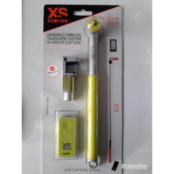 perche telescopique pour telephone portable avec declancheur a distance