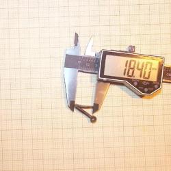 Ressort de d&eacute;tente &agrave; Percussion -Silex pour platine n&deg;164  L.25.64