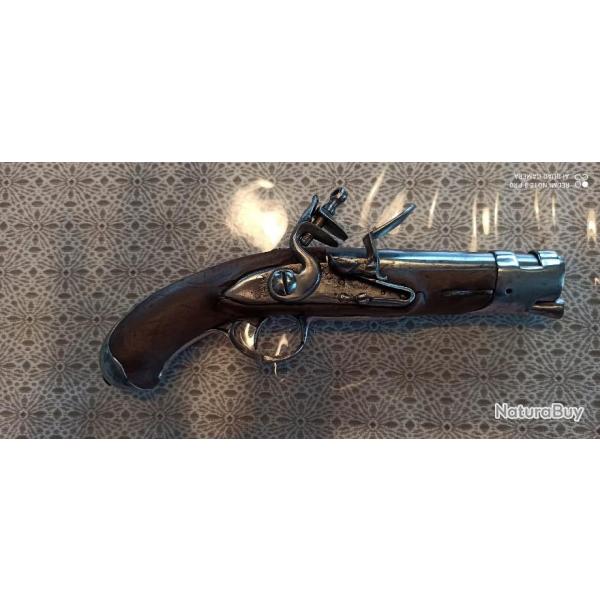 BON PISTOLET � SILEX DE MARECHAUSSEE, MOD�LE 1770, R�VOLUTION.