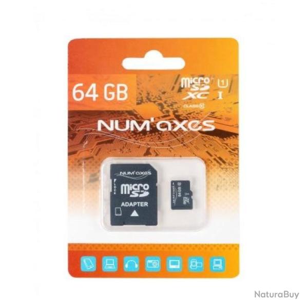 Carte M�moire Num'Axes Micro SD - 64 go
