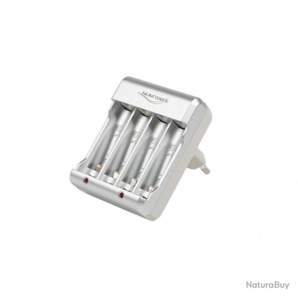 Chargeur Num'Axes pour piles AA ou AAA, Ni-MH ou Ni-Cd