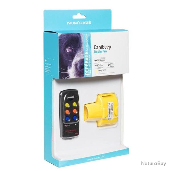 Collier de rep�rage Num'Axes Canibeep radio pro - Collier seul - Jaune