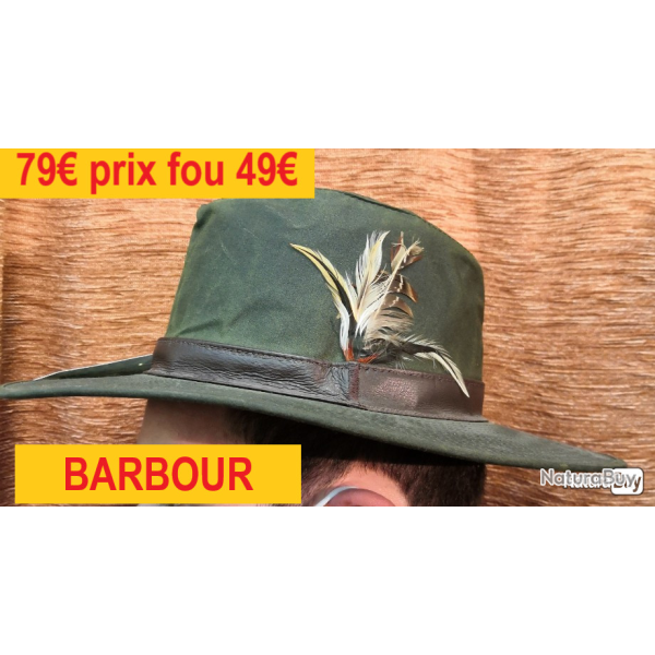 CHAPEAU  BARBOUR  HUIL�  KAKI   S     D595S