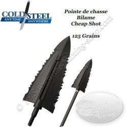 COLD STEEL Cheap Shot Pointes de chasse bilame bon march&eacute; en plastique polym&egrave;re 125